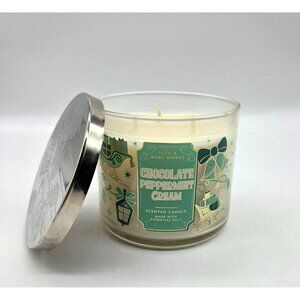 Chocolate Peppermint Cream NEW Bath & Body Works Scented 3-Wick Candle